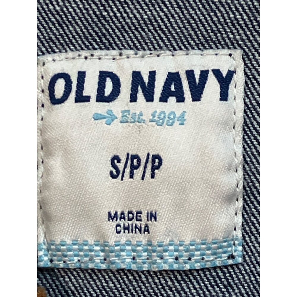 Old Navy Jean Jacket with Painting on Back - Picture 3 of 7